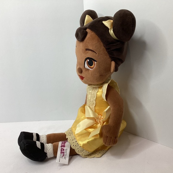 Disney Animator’s Collection Tiana Plush Doll The Princess The Frog Yellow Dress - Picture 3 of 8